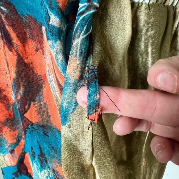 VTG Wet Seal Strapless Asymmetrical Flowy Tube Top Y2K Blouse Sz L Club no belt - Picture 7 of 10